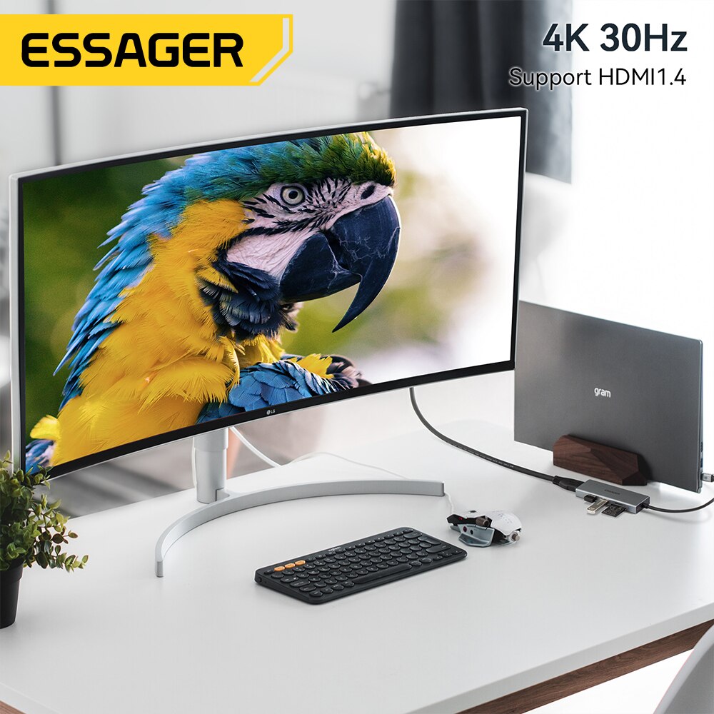 Essager 5 в 1, USB C-концентра – обзор и цена Docking Station Usb C