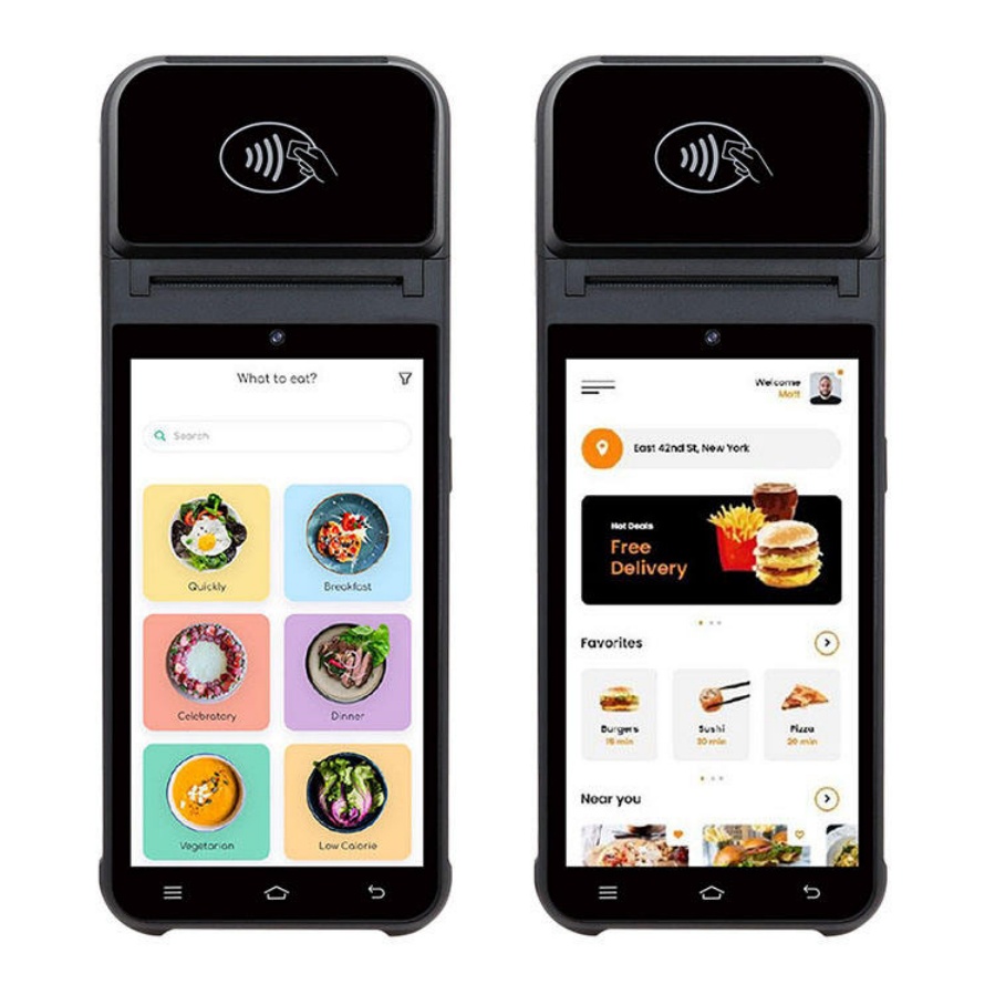 5,5-дюймовый портативный POS-т – обзор и цена Pos Terminal Android