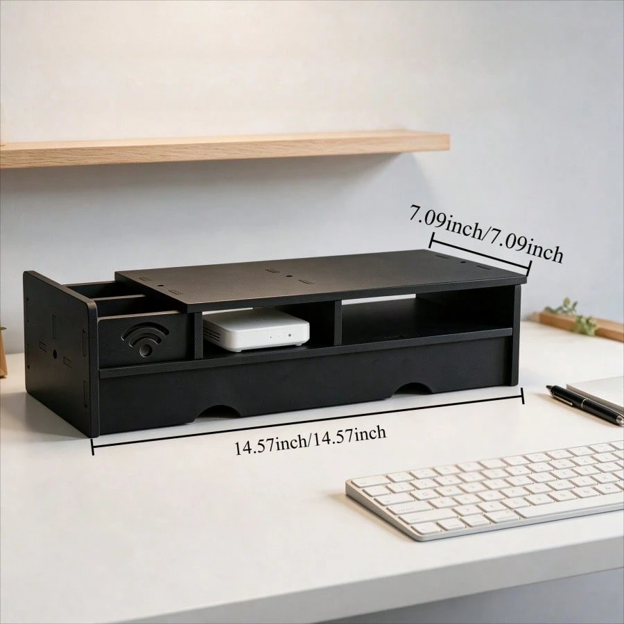 Черный матовый ящик для хранен – обзор и цена Office Tech Setup