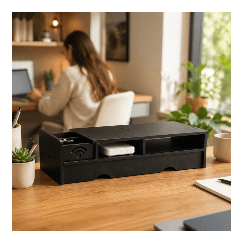 Черный матовый ящик для хранен – обзор и цена Office Tech Setup