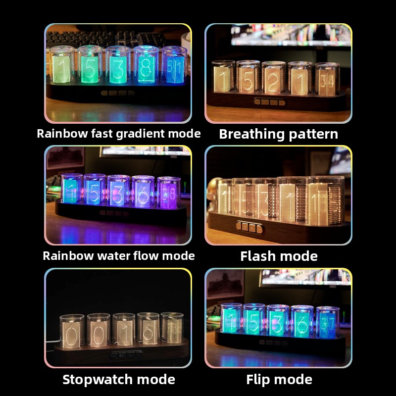 RGB LED-часы Nixie Tube для ге – обзор и цена Office Tech Setup