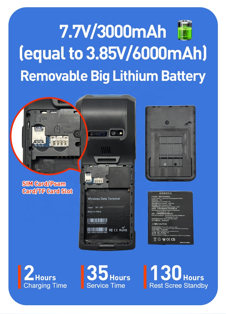 5,5-дюймовый HD Android 13 H10 – обзор и цена Pos Terminal Android