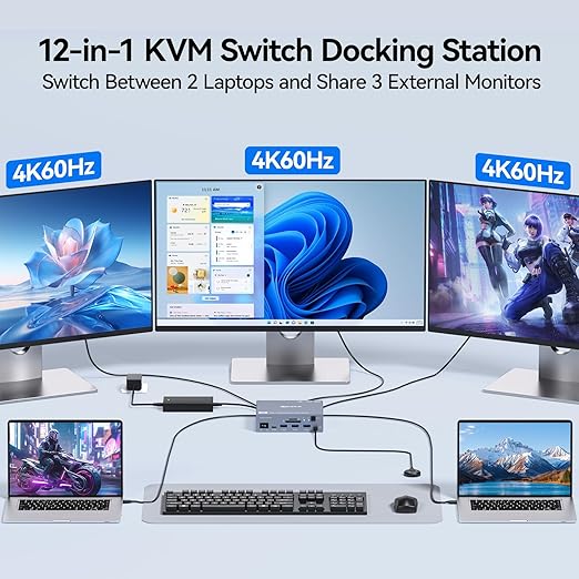 USB-C KVM-переключатель для 3  – обзор и цена Docking Station Usb C